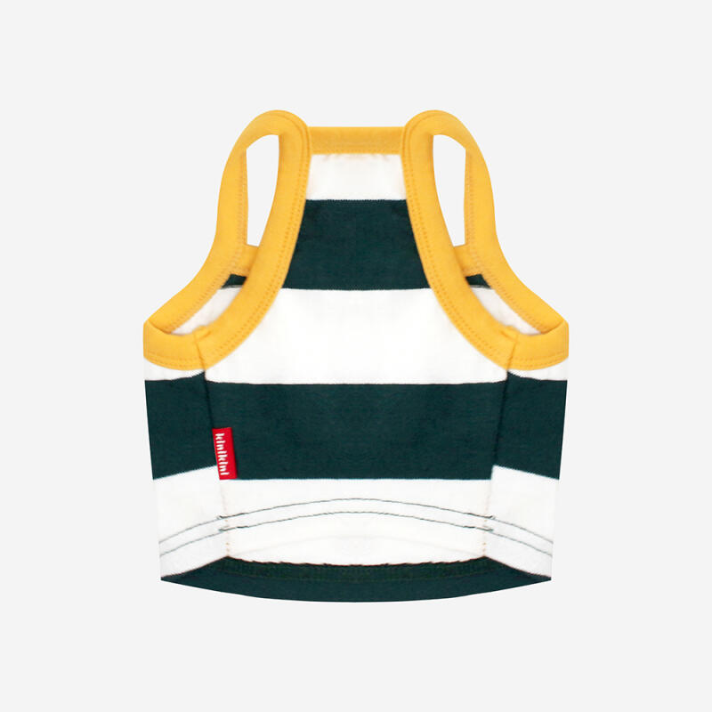 KINI STRIPE CROP TOP-GREEN(크롭탑)