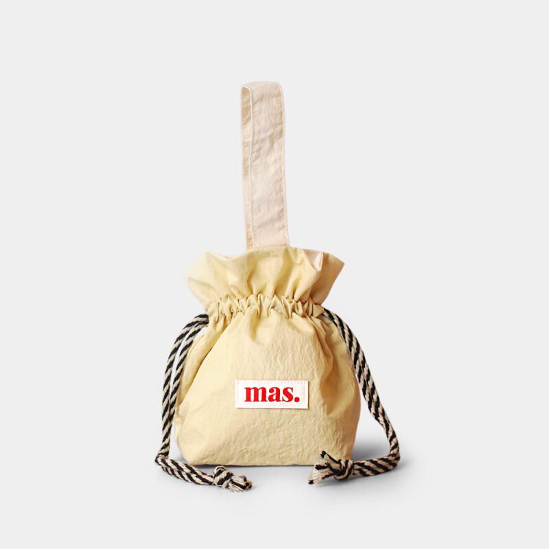 Solid string bag _ Light yellow
