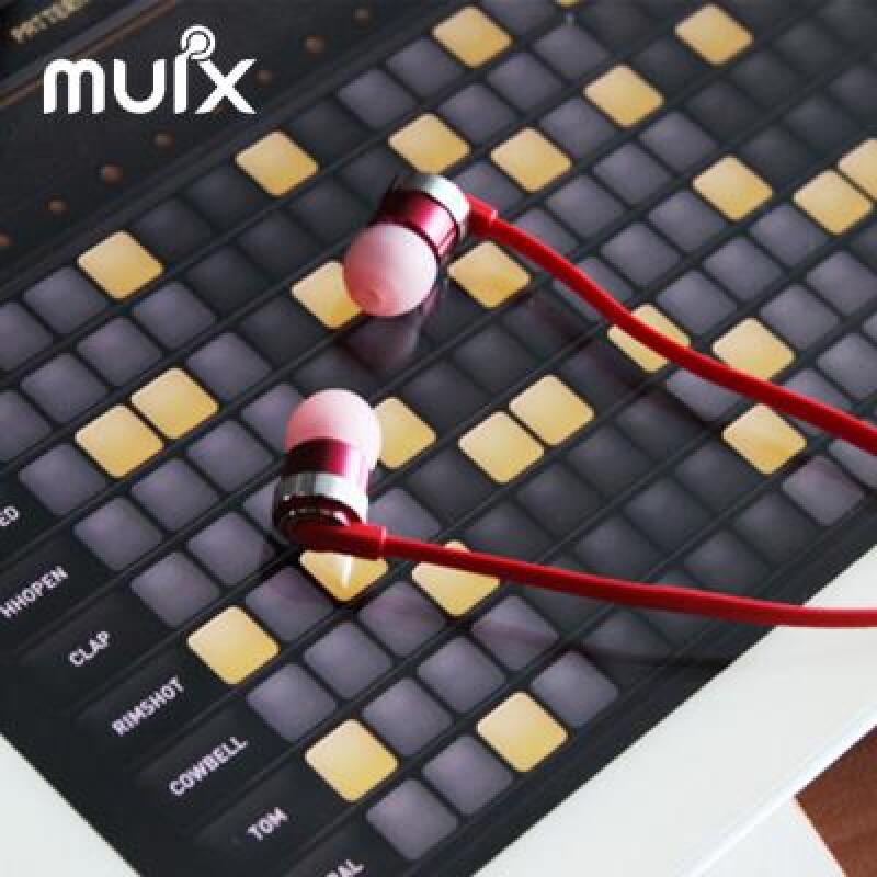 POOM | 아이사운드 프리미엄 커널형 이어폰 muix IX3000 레드