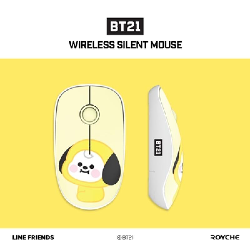 BT21 무선 마우스 베이비 캐릭터 소리안나는 치미 타타 쿠키 노트북 키보드 패드 굿즈