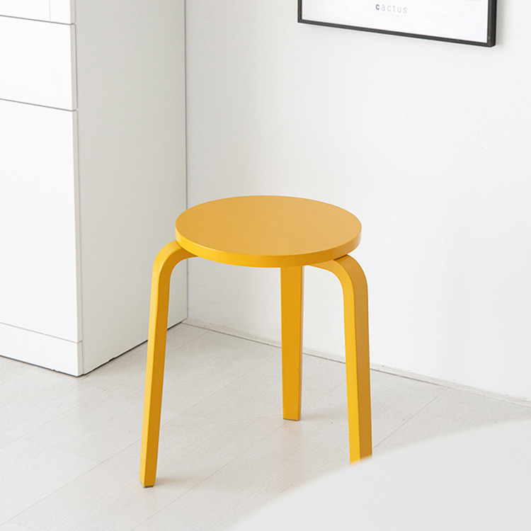 원목 스툴의자 원형스툴 화장대의자 0005