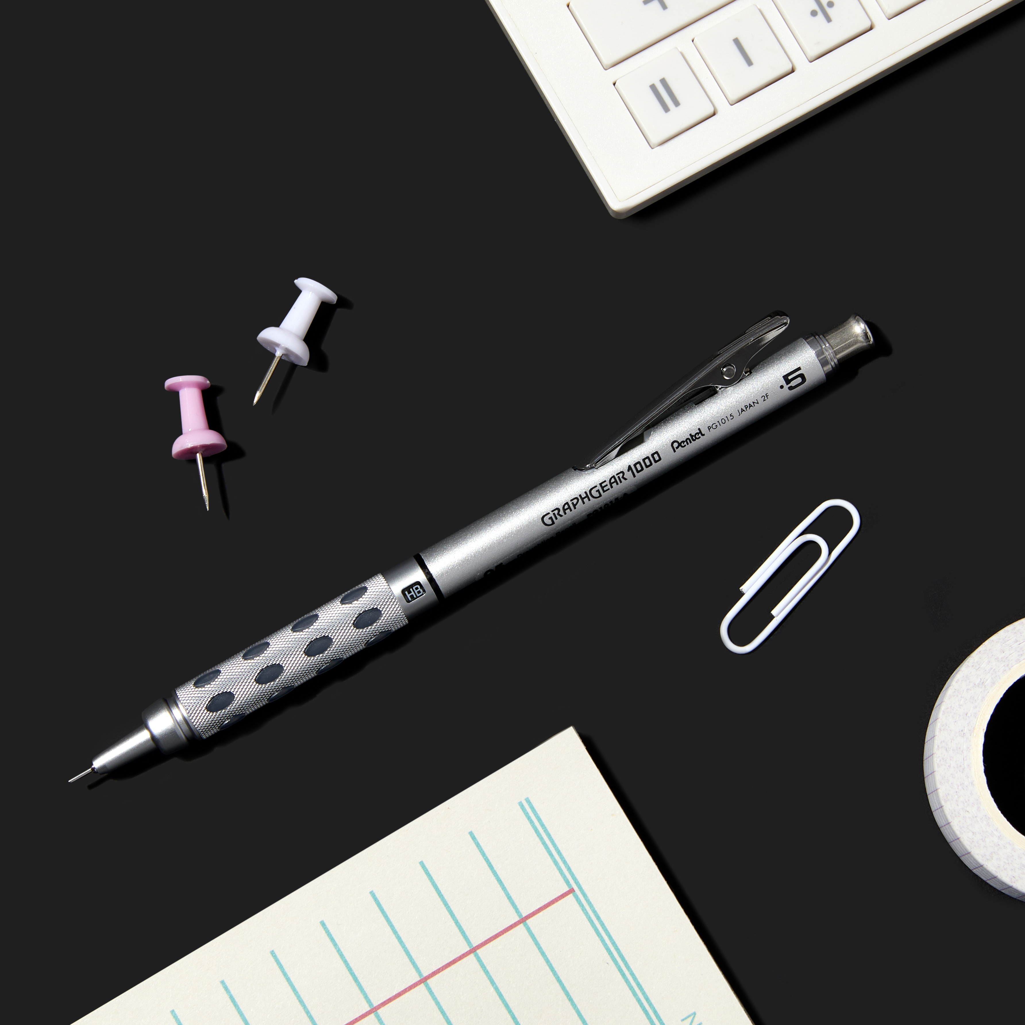 [펜텔] 그래프기어샤프 0.5mm