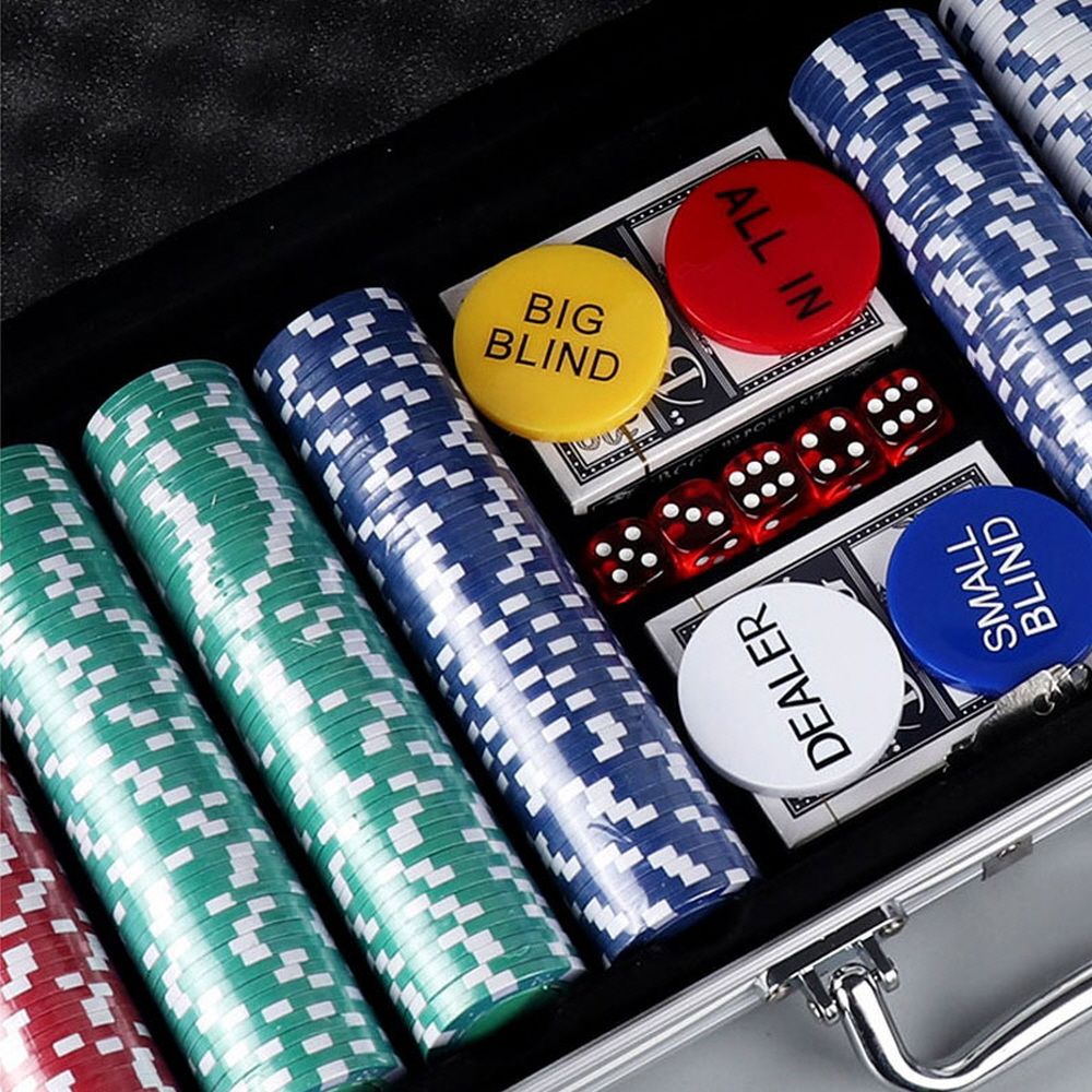 아트박스/에이치플러스몰 홀덤펍 국제규격 경기용 카지노칩 세트 100개 (WCB3D57)