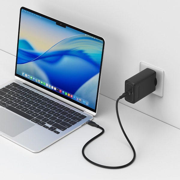 PD 3.2 100W AVS GaN 접지 초고속 충전기 GB101 블랙 0004