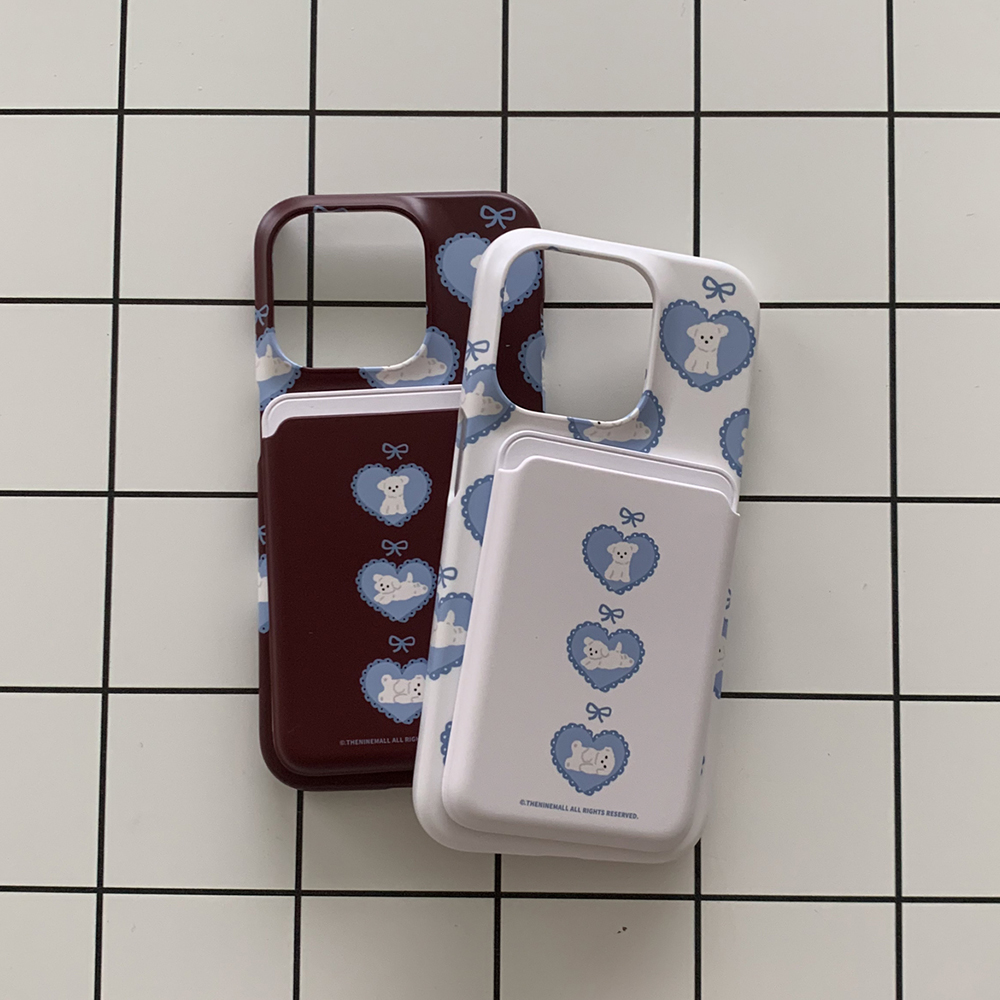 vintage ribbon puppy [맥세이프 카드슬롯] 0002