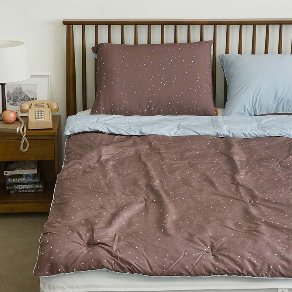 (11/10입고)슬립모먼트 밀키웨이도트 차렵이불 SS 단품 0003