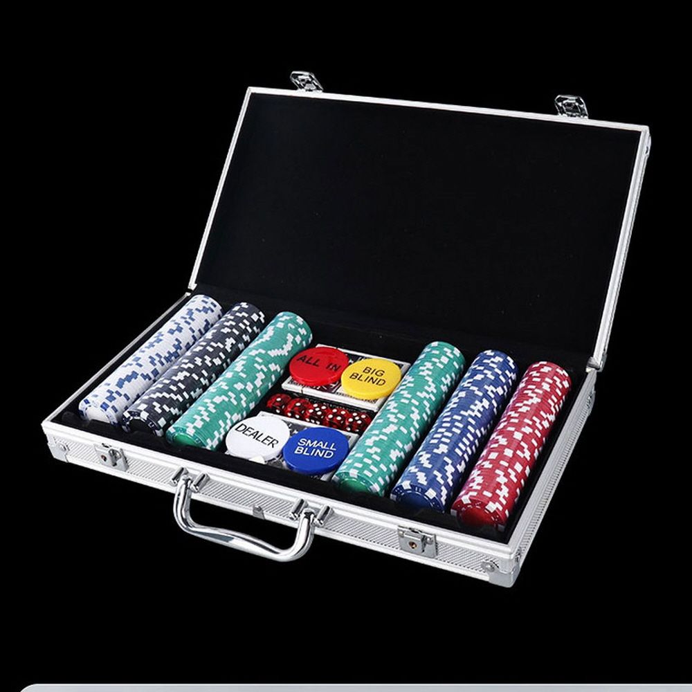 에이치플러스몰 홀덤펍 국제규격 경기용 카지노칩 세트 200개 (WCB3D58)