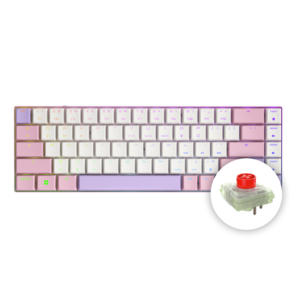 체리키보드 MX LP6.1 RGB 퍼플핑크 초슬림 블루투스 0001
