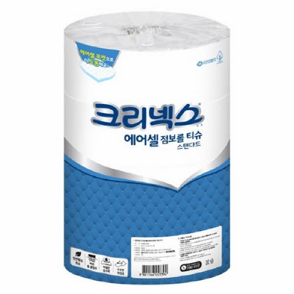 오피스큐 크리넥스 에어셀스탠다드점보롤화장지 270mmX4롤x4팩