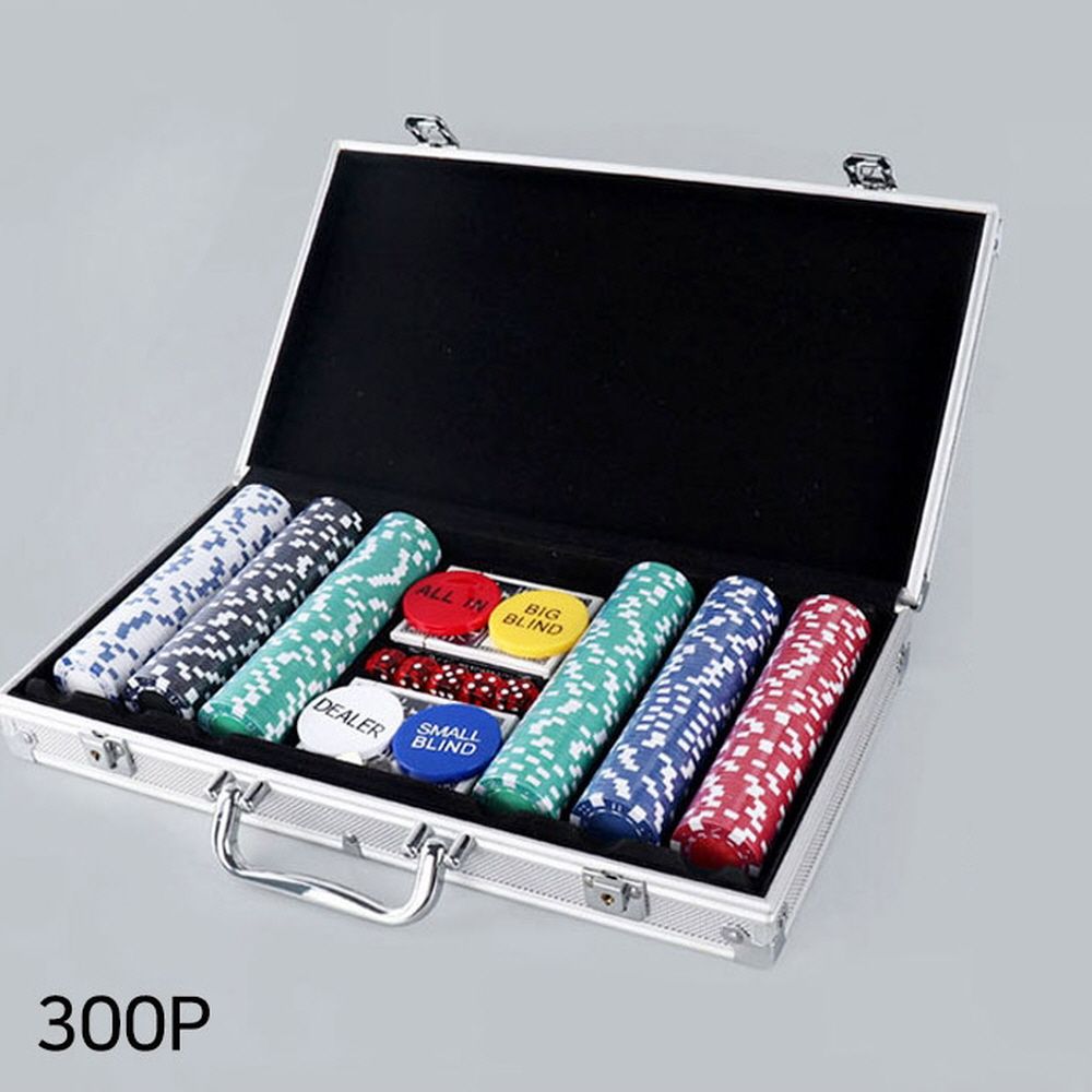 에이치플러스몰 홀덤펍 국제규격 경기용 카지노칩 세트 300개 (WCB3D59)