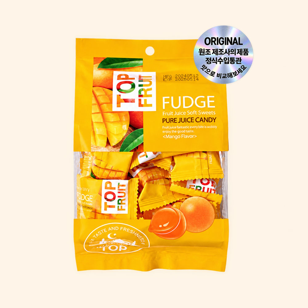 모어바이 탑플룻 망고젤리 320g / 베트남젤리 과일젤리