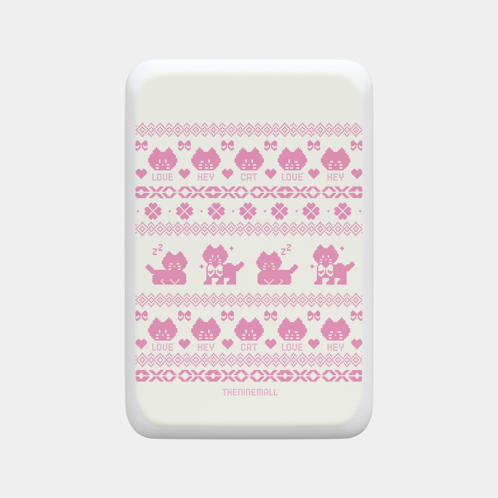 hey cat knit pattern [맥세이프 보조배터리]