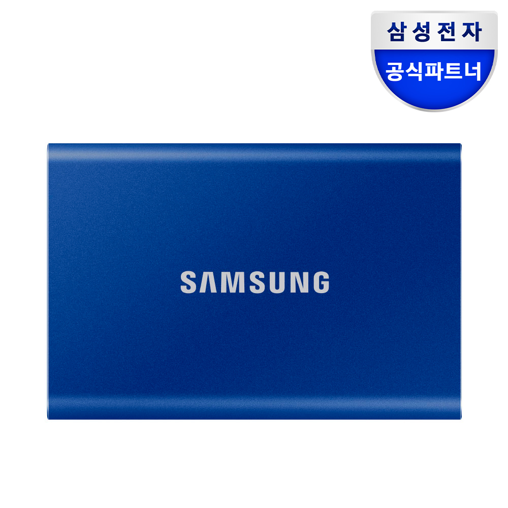 삼성전자 삼성전자 외장 SSD T7 1TB 블루 MU-PC1T0H/WW 파우치 증정