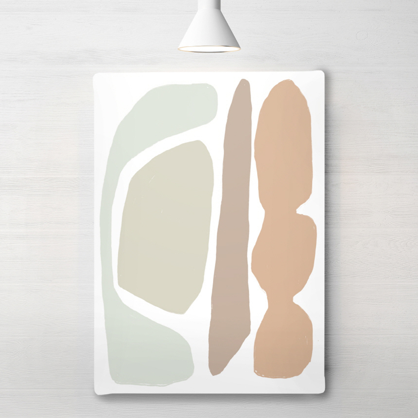 인테리어 액자 Neutral Blocks 캔버스 20호