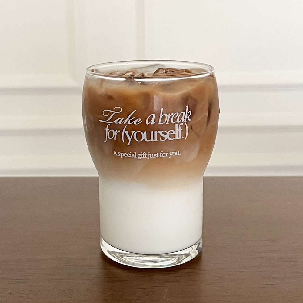 take a break 유리컵 0002