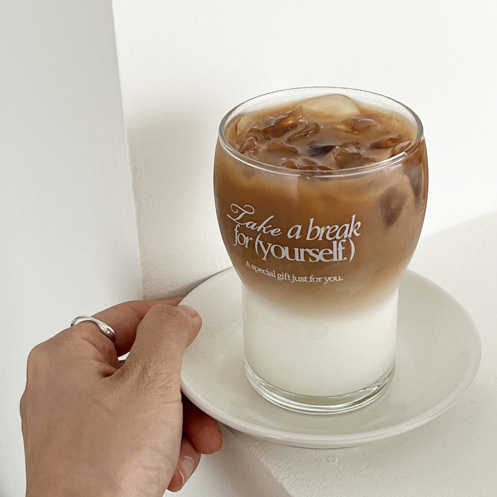 take a break 유리컵 0003