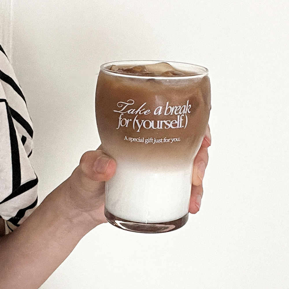 take a break 유리컵 0004
