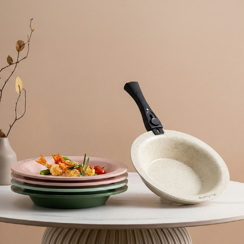 세라믹 플레이팅팬 깊은팬 28cm+탈착식핸들 0002