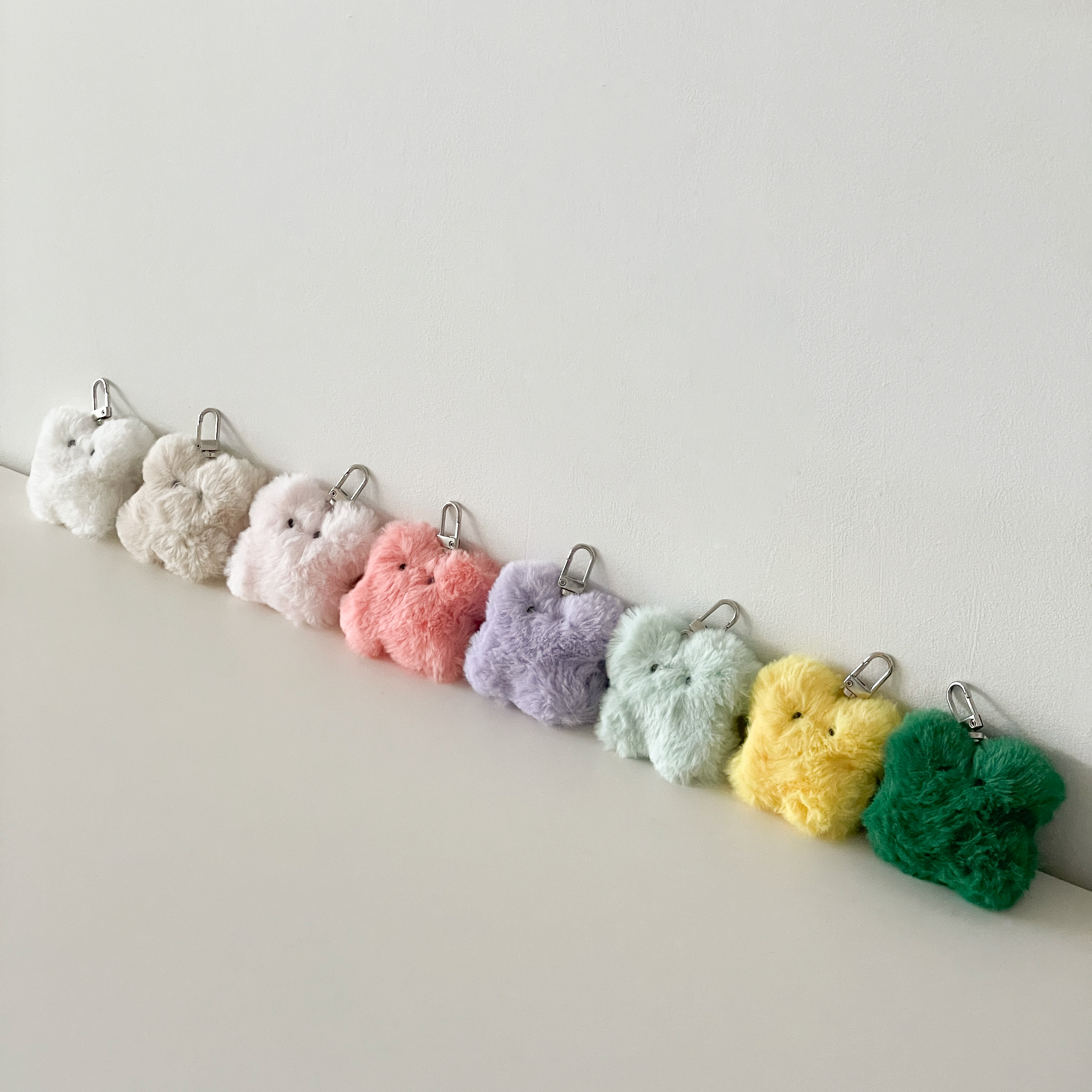 행운의 클로버 털 키링 0007