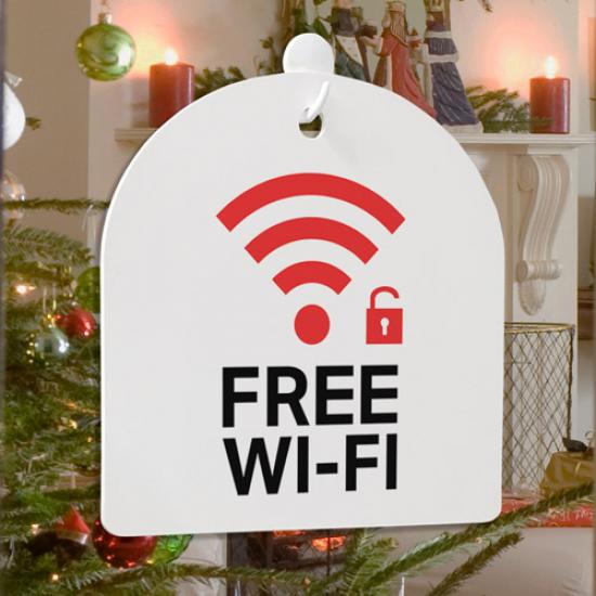 꾸밈 꾸밈 pm345-사인알림판 단면 프리와이파이존