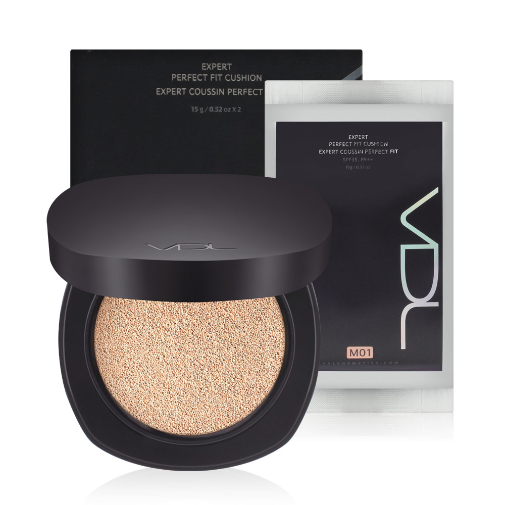 VDL 엑스퍼트 퍼펙트 핏 커버 쿠션 15g (본품+리필)