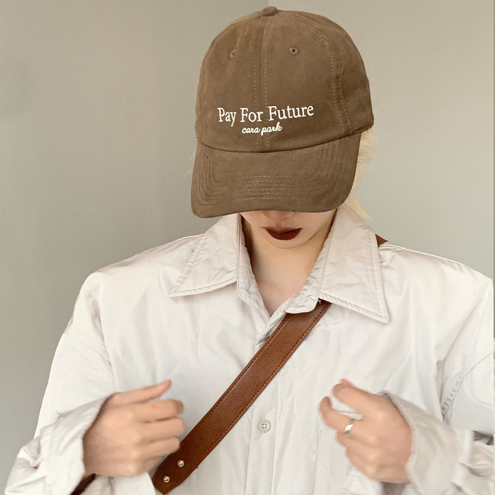 온더모먼트 PAY FOR FUTURE 워싱 볼캡 C1 옐로우 0003