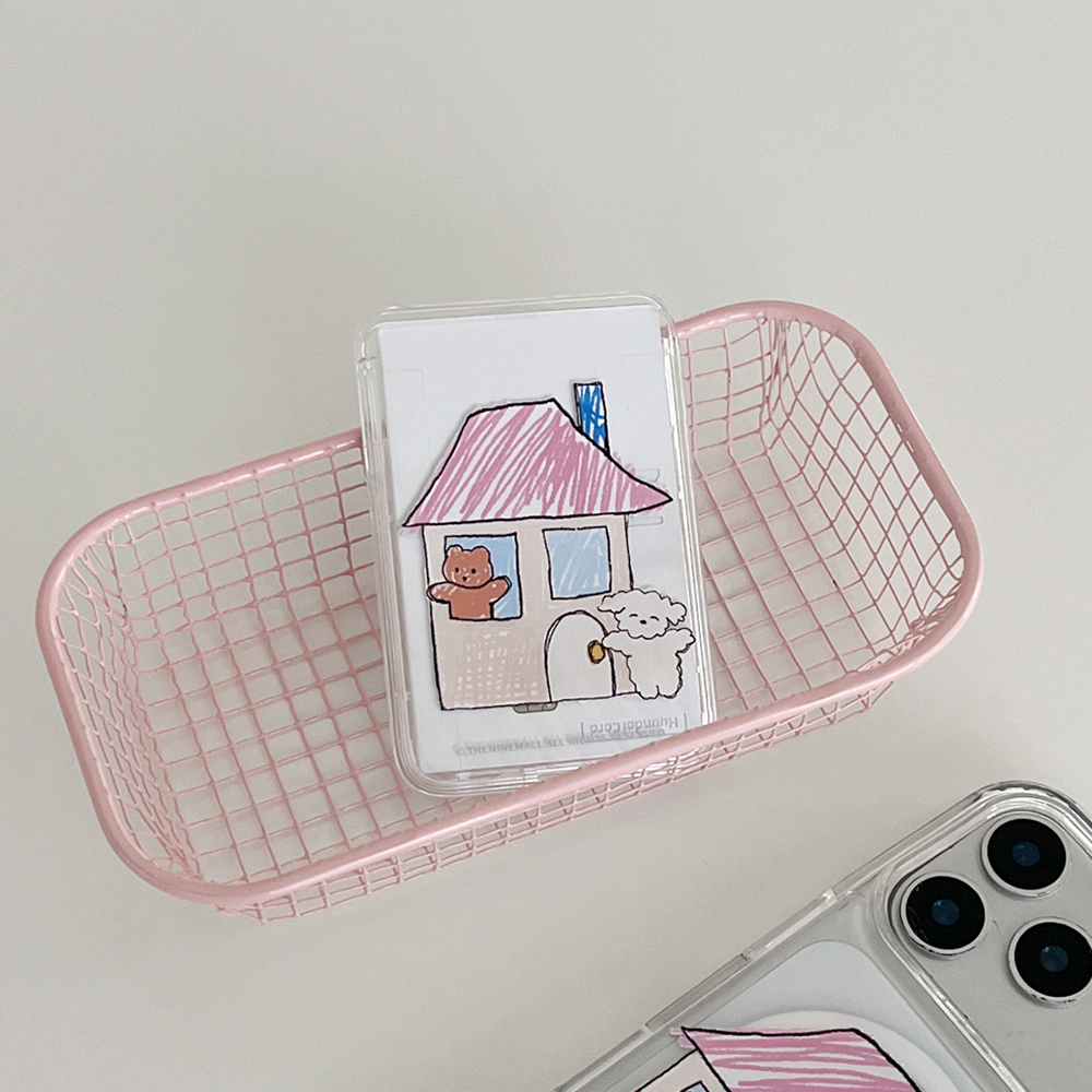 gummy cozy house with ppokku [맥세이프 투명 카드지갑]