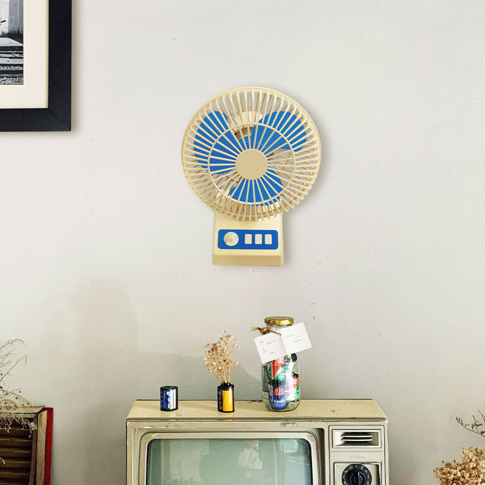 제주하우스 귤빵이 BLDC 탁상용 레트로 언바람 선풍기 0003