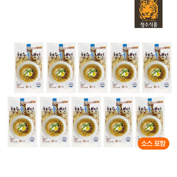 청수식품 프리미엄 물냉면 720g(4인분) x 10개