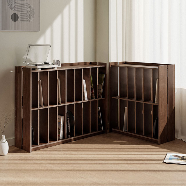 원목 수납장 LP 정리 북선반 서재 책꽂이 선반장