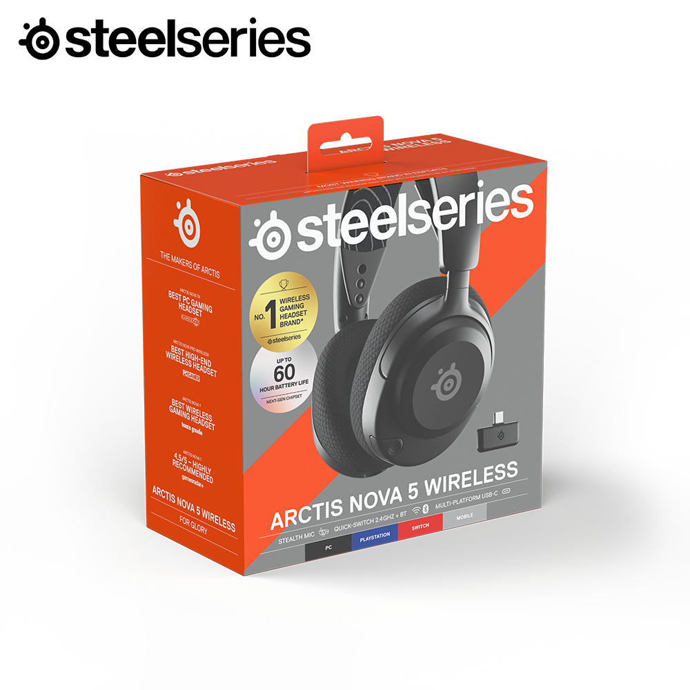 [s] 스틸시리즈 Arctis Nova 5 Wireless 무선 게이밍 헤드셋 0005