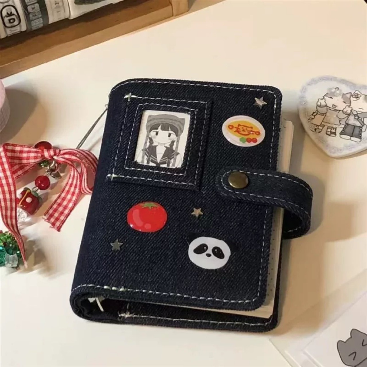 데님 다이어리 5공 다이어리 플래너 바인더 일기장 0004