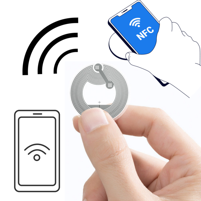 느낌상점 NFC 태크 스티커 카드 칩 NTAG 215 디지털 전자 명함