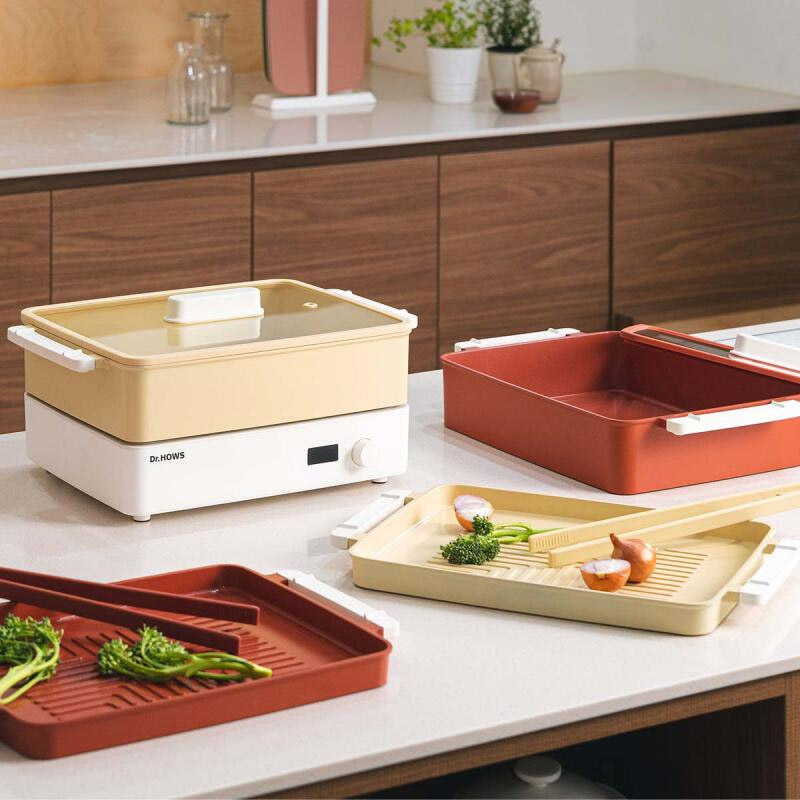 도란도란 전기 핫플레이트 팬 냄비 풀세트