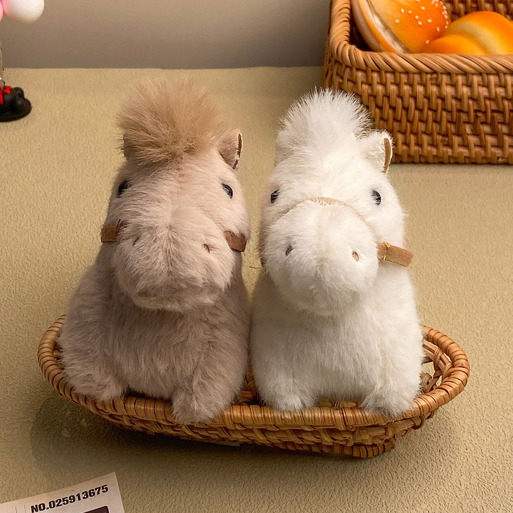 붉은말의해 말띠 조랑말 안장 인형 행운키링 0010