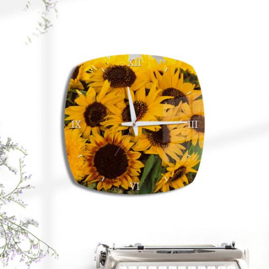 아트박스/꾸밈 bh577-아크릴시계_풍수여름해바라기
