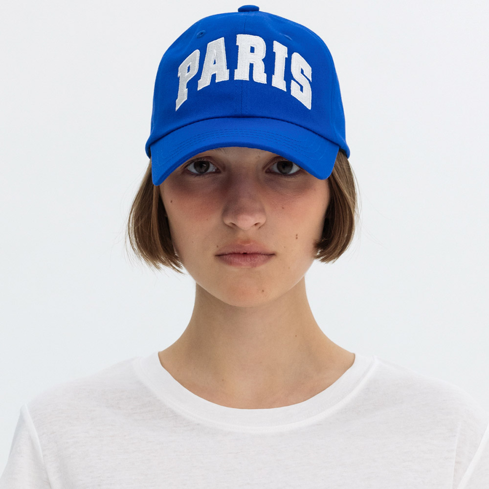 [23SS][벤시몽] PARIS BIG LOGO BALL CAP - BLUE