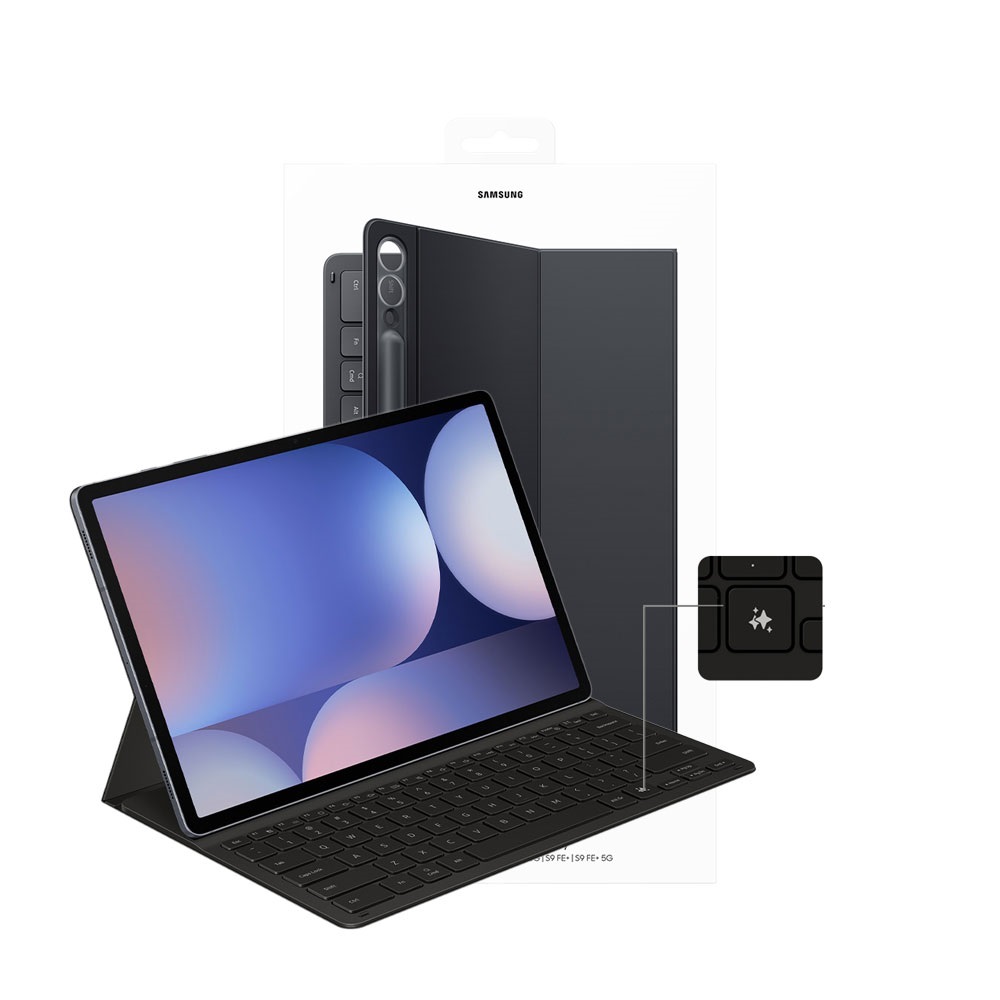 삼성전자 정품 갤럭시탭 S10+ S9+ AI 슬림 키보드 북커버 EF-DX820