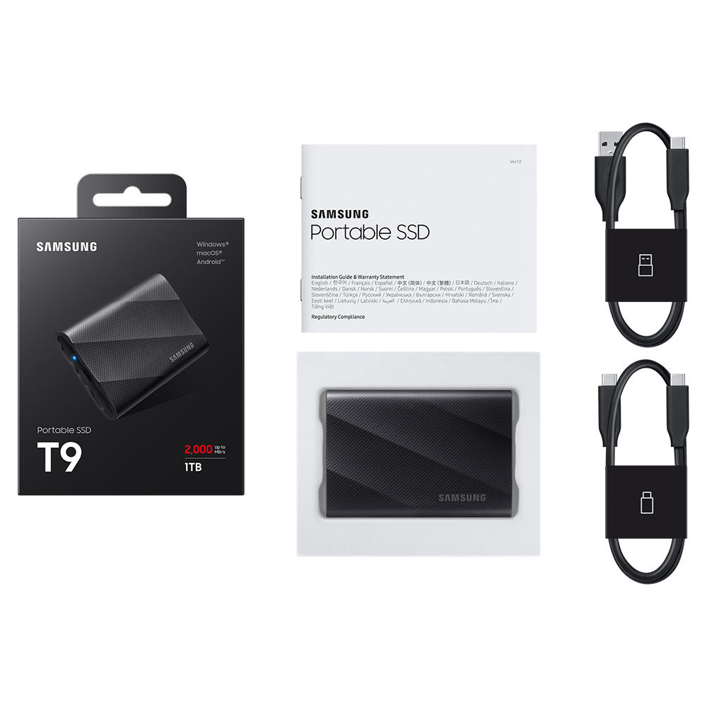 삼성전자 외장하드 외장SSD 포터블 T9 1TB MU-PG1T0B/WW 0003