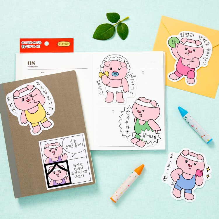 피그 왕돔송 스티커 (04012522)