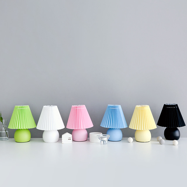 마켓비 미니 무드등 책상 협탁 조명 (yellow,green,pink)