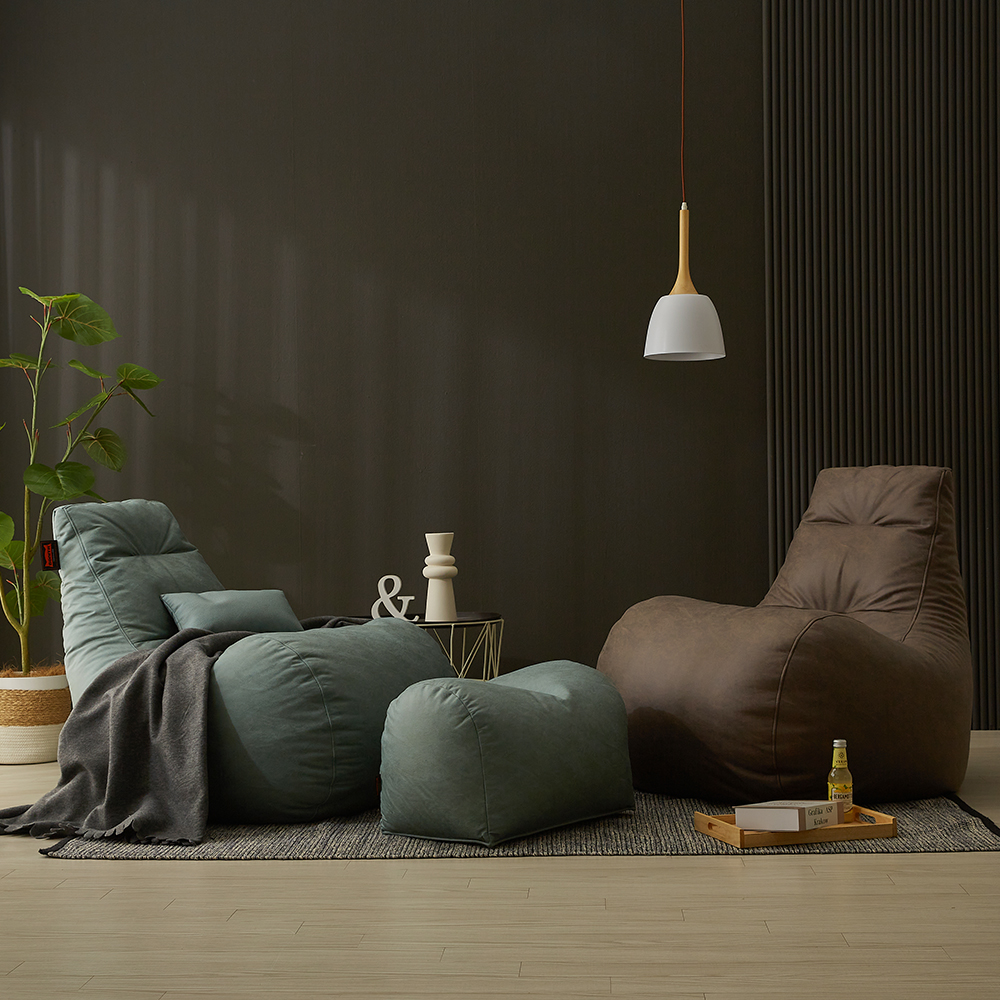 초대형 티아라 BF501 비건레더 빈백소파