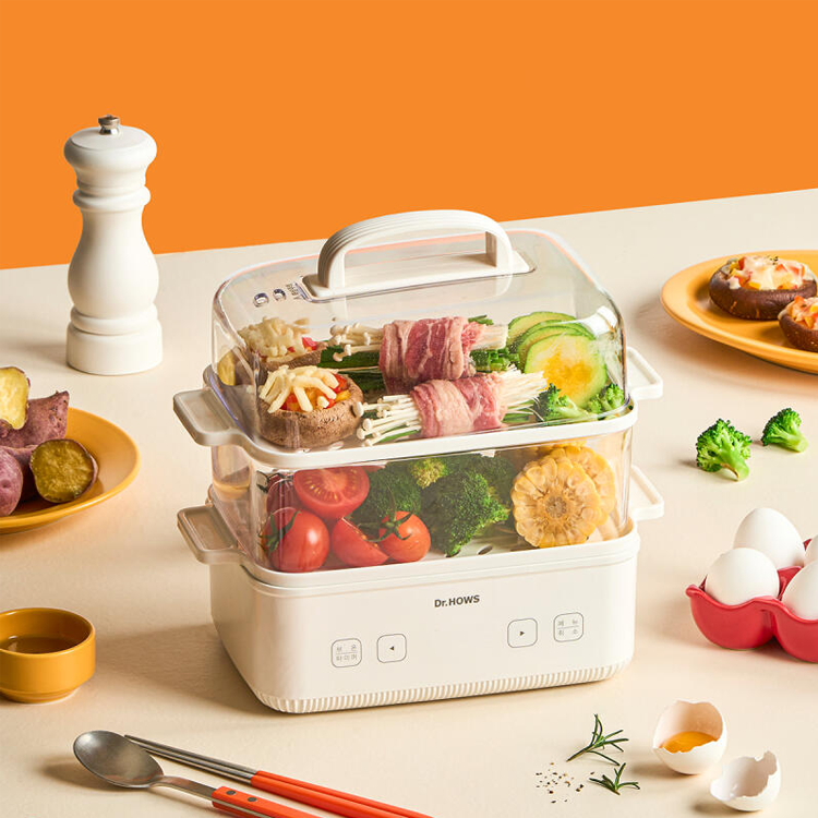 닥터하우스 셰프 대용량 멀티 2단 전기 계란찜기 4L