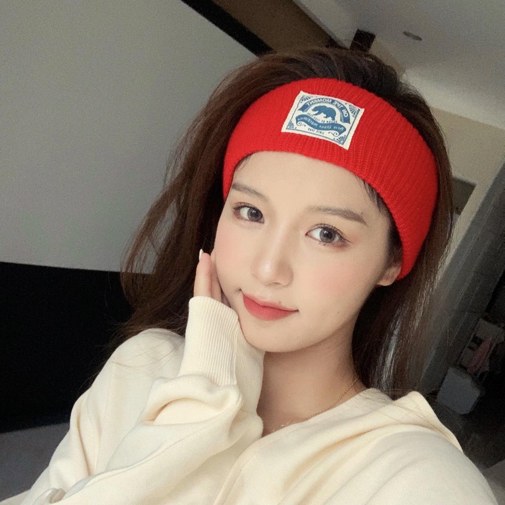 POOM | 온더모먼트 시그니처 라벨 헤어밴드 C6 레드 온더모먼트 시그니처 라벨 헤어밴드 C6 레드