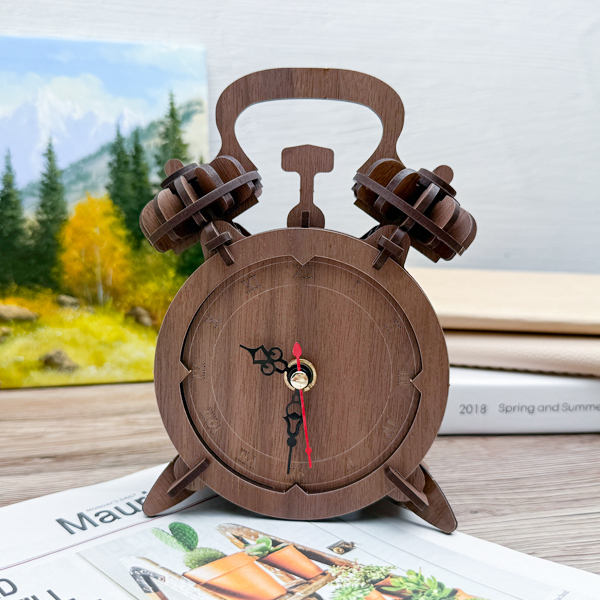우드 클래식 탁상 시계 만들기 - 1인세트 0007