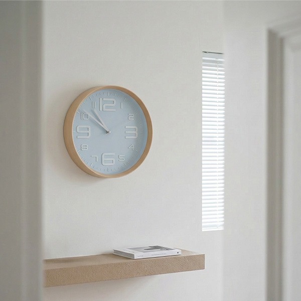 스카이 우드 북유럽 인테리어 벽시계 거실 사무실