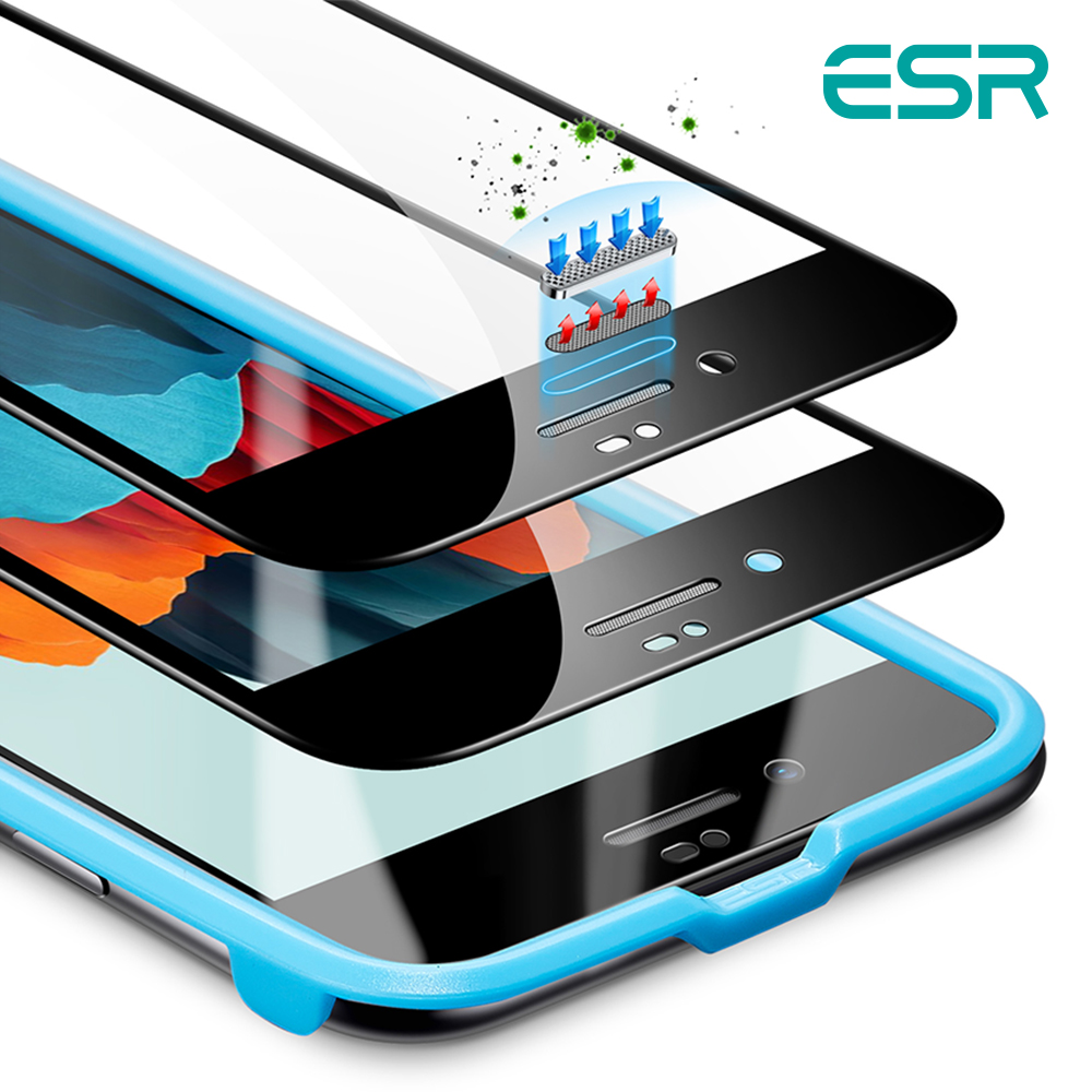 ESR 아이폰SE3/SE2/8 풀커버 강화유리 아머라이트 1팩 0002