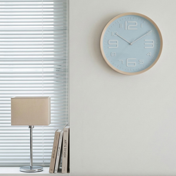 스카이 우드 북유럽 인테리어 벽시계 거실 사무실 0004