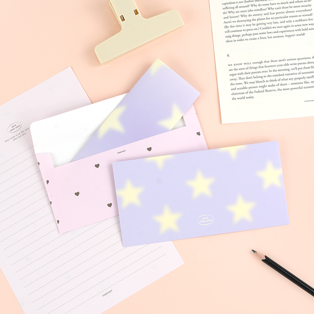 핑크풋 위시 가로봉투세트 0002