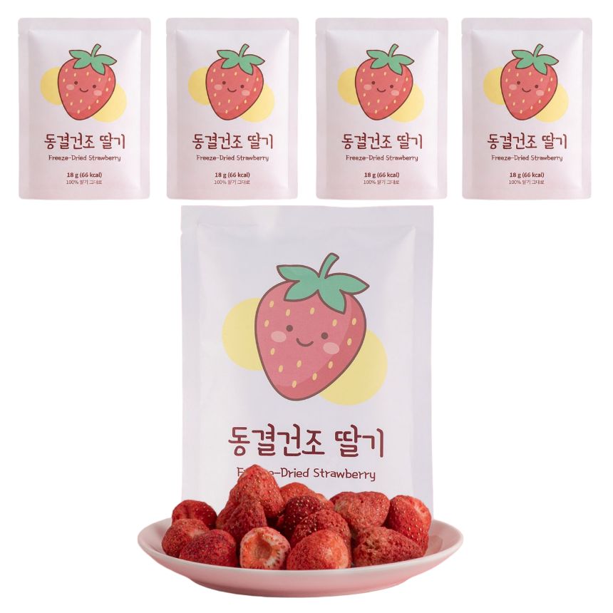 동결건조 딸기 18g 5개